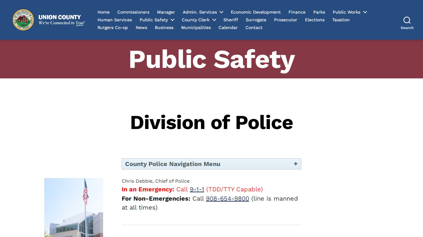 Division of Police – County of Union